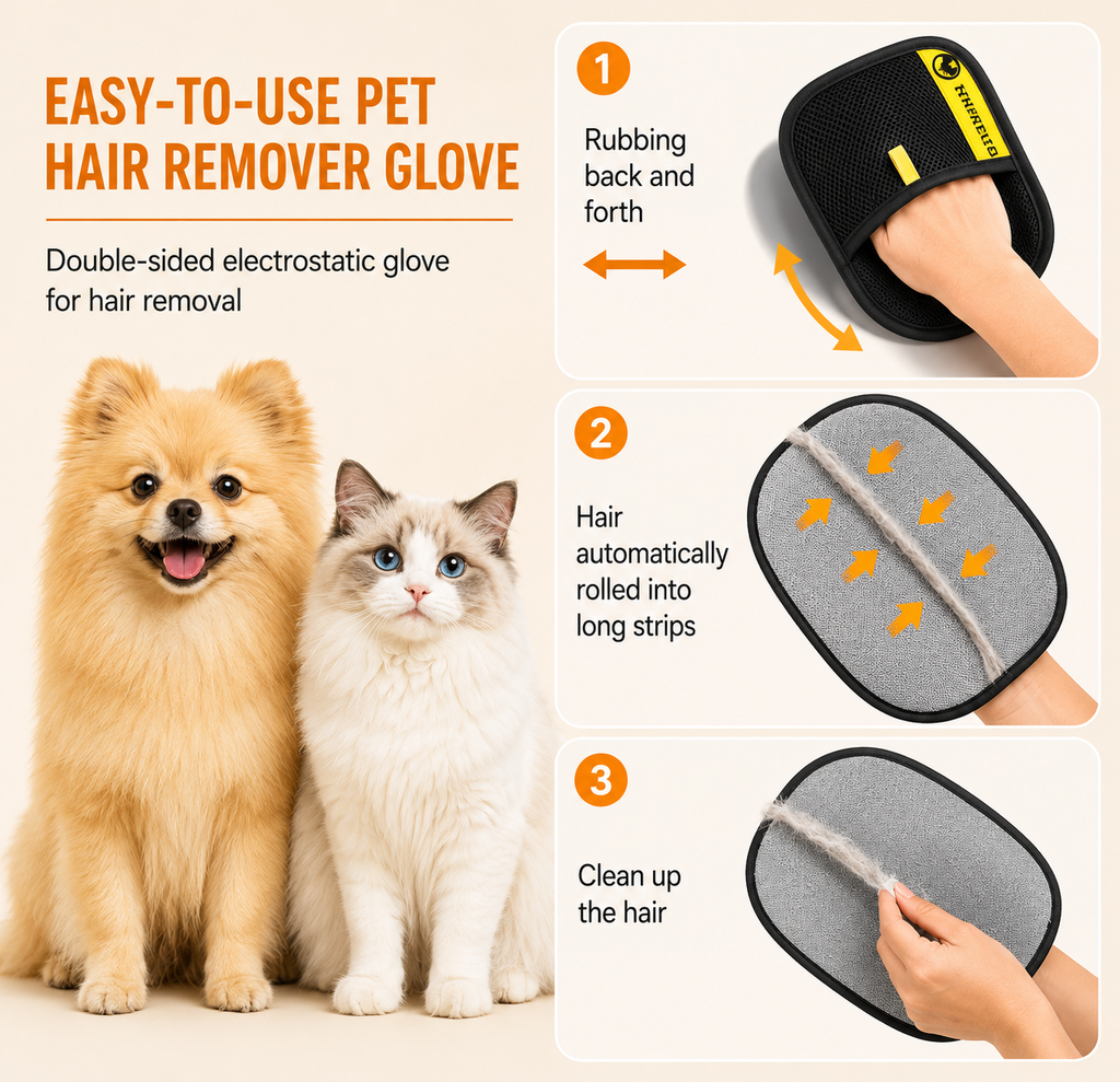 Pet hair Gloves