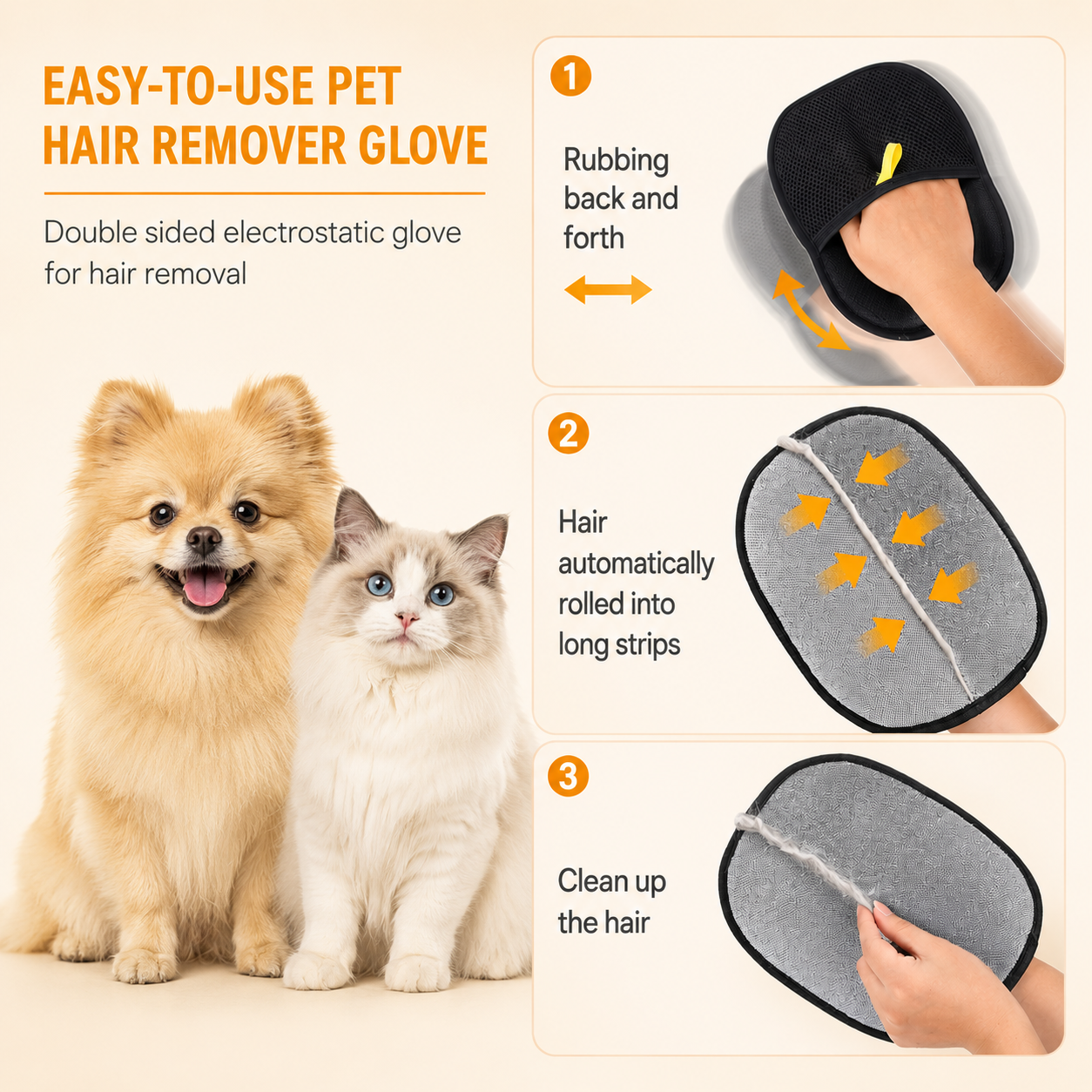 Pet Grooming Gloves